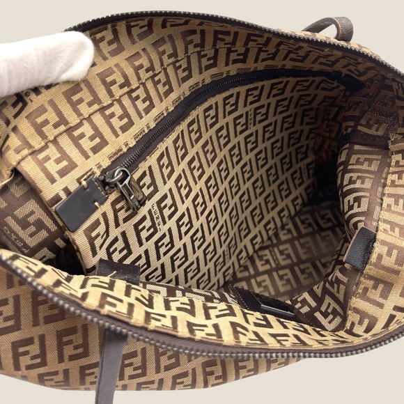 ✨SOLD✨Authentic Fendi Zucca Canvas Tote Bag - Picture 10 of 16